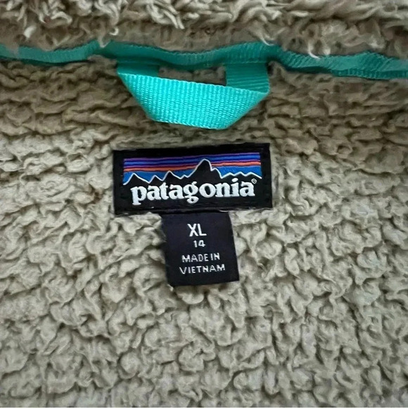 Patagonia Girls Los Gatos Vest Khaki Fleece Sz XL 14 Polyester Sty65490, - Picture 7 of 16